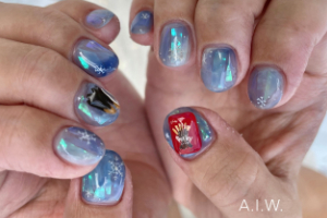 Pocky様コラボアート|A.I.W /nail